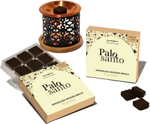 Vista 8 de Ladrillos y quemador de incienso Nag Champa - Super Set