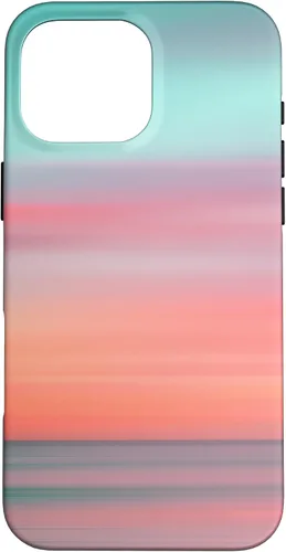 Vista 19 de Funda hawaiana para iPhone 17, diseño de playa tropical de Hawái, color azul melocotón