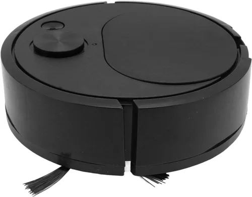 Vista 8 de Robot aspirador multifuncional, mini robot de barrido inteligente con carga USB para pisos de madera, azulejos y alfombras, negro