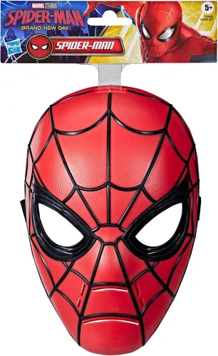 Vista 2 de Marvel Studios Spider-Man: Máscara de disfraz de juego de rol, juguetes de superhéroes para niños, mayores de 5 años