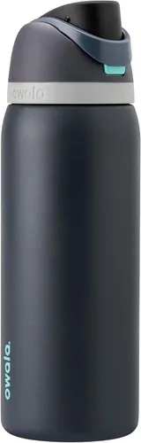 Vista 10 de Owala FreeSip - Acero inoxidable - 32 oz - Morado/Azul (pistas de esquí de los años 80)