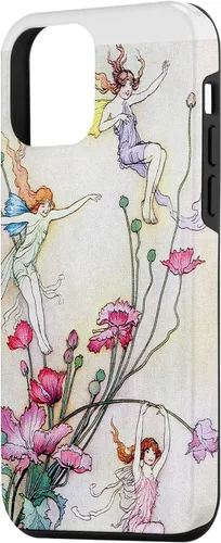 Vista 2 de Carcasa para iPhone 12, diseño de flores de baile de Warwick Goble