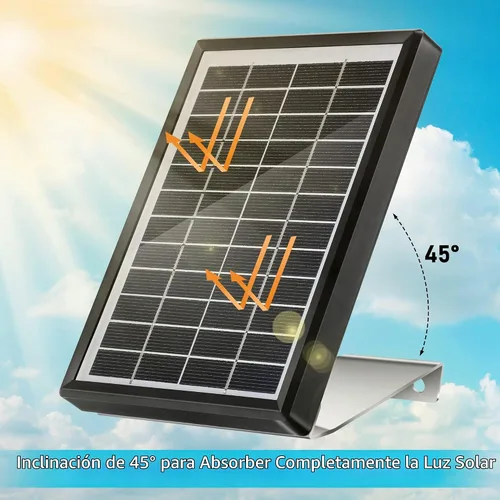 Vista 2 de Panel solar Sumind 12v 3.5w para alimentador de ciervos con pinzas
