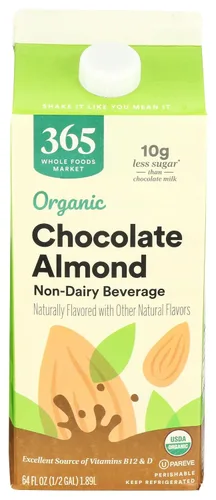 Vista 19 de 365 de Whole Foods Market - Leche de almendra orgánica sin endulzar de vainilla, envase de 32 onzas líquidas