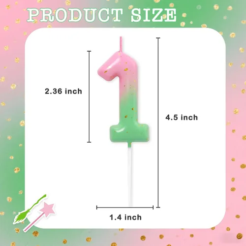 Vista 127 de Velas de número 9 arcoíris con número 3D para decoración de fiesta de pastel de cumpleaños, suministros de celebración de aniversario de boda