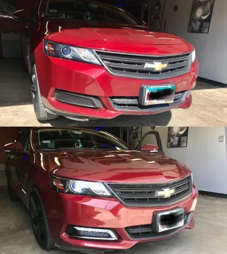 Vista 3 de Juego de luces antiniebla LED DRL compatibles con Chevy Impala 2014-2020 Not for 14-16 Impala limited models, Fog Lamp Assembly Wiring Kit &