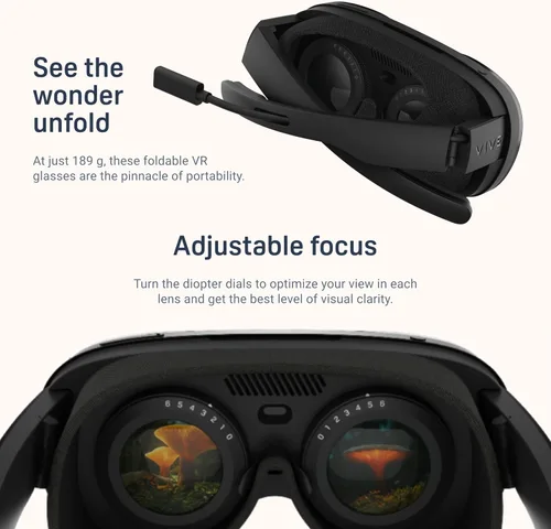 Vista 9 de HTC Auriculares de realidad virtual Vive Flow con controlador