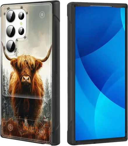 Vista 61 de Funda para Galaxy S25, de doble capa, resistente, a prueba de golpes, con soporte, funda protectora militar a prueba de caídas para Samsung Galaxy