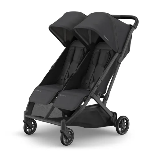 Vista 8 de UPPAbaby Minu Duo - Cochecito doble lado a lado, ligero y diseño compacto para viajes, fácil de plegar, desde el nacimiento hasta el niño pequeño
