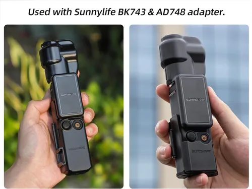 Vista 5 de Pocket 3 Funda protectora para DJI Osmo Pocket 3, Gimbal Protector de pantalla de lente Cubierta protectora para DJI Osmo Pocket 3 Accesorios, Negro