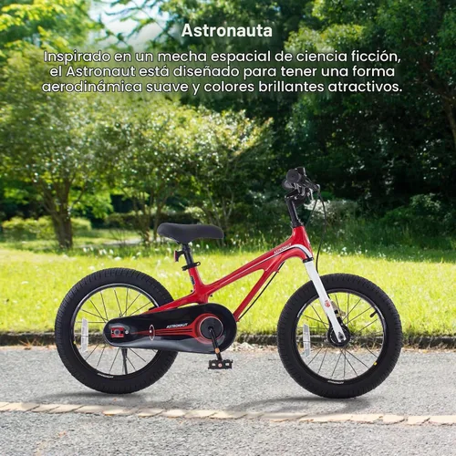 Vista 2 de RoyalBaby Astro Kids Bike 14-18 Inch Magnesium Alloy Bicycle Rojo