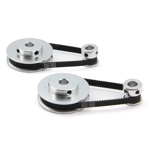 Vista 16 de 2Kit 2GT Rueda síncrona 20 y 30 dientes de 0.197 in de diámetro de aluminio Polea de sincronización con 2 piezas de longitud 7.874 in de ancho