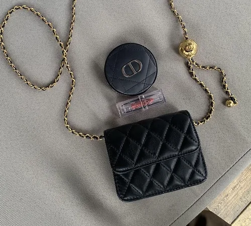Vista 4 de Riñonera para mujer, mini bolsa cruzada Y2K, accesorios para cinturón para mujer, a la moda, Negro