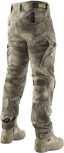 Vista 2 de ZAPT Pantalones de combate Airsoft Paintball para hombre, pantalones tácticos con rodilleras, camuflaje de caza, pantalones militares