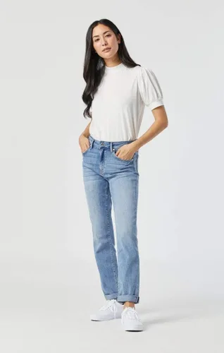 Vista 2 de Mavi Jeans ajustados estilo boyfriend de talle alto Kathleen para mujer