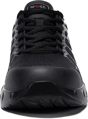 Vista 6 de LARNMERN Zapatos de punta de acero para hombres zapatos de seguridad ligeros de trabajo con cojín de aire de construcción Zapatos Punta de Acero