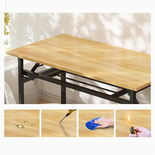 Vista 5 de Escritorio para computadora, mesa de estudio, multifuncional, escritorio para computadora portátil, estación de trabajo plegable con almacenamiento
