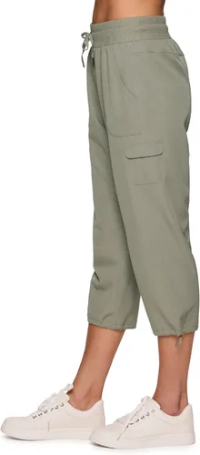 Vista 35 de RBX - Pantalón capri deportivo con cordón,ligero, con bolsillos y estilo cargo, para mujer