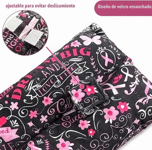 Vista 7 de Almohada para mastectomía, almohada para cinturón de seguridad post cirugía cardíaca, cojín para recuperación de histerectomía, recuperación de Negro