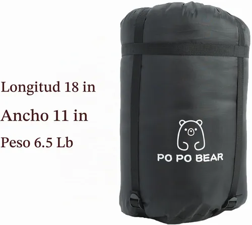 Vista 6 de PO PO BEAR Sleeping Bag for Adults Tall and Big