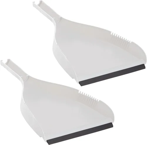 Vista 7 de Superio Recogedor con clip, plástico azul resistente, fácil agarre con clip en el borde de goma, escombros de barrido detallados, se adapta a