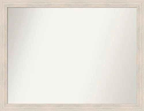 Vista 184 de Amanti Art Espejo personalizado, espejo de baño estrecho Alexandria White Wash, espejo de pared o espejo de tocador de baño sobre el fregadero