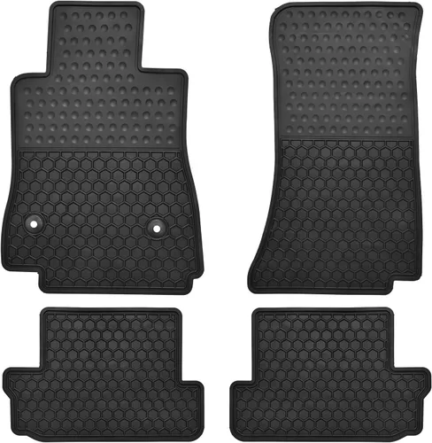 Vista 11 de Alfombrillas de Suelo de Coche Ajuste Personalizado para Corvette C6 2007.5-2013 (Sujetador de Gancho) Alfombrillas de Forro Automático de Goma Todo