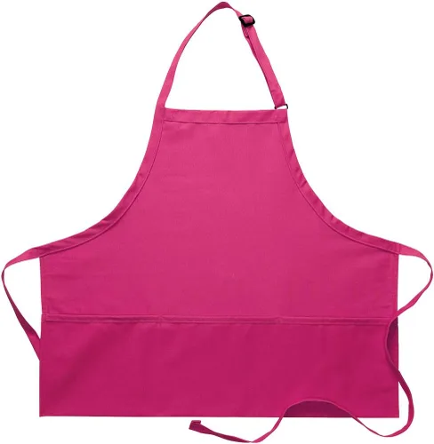 Vista 5 de DayStar Apparel Delantal con peto de 3 bolsillos de alta calidad con cuello ajustable y lazos extralargos, estilo 200