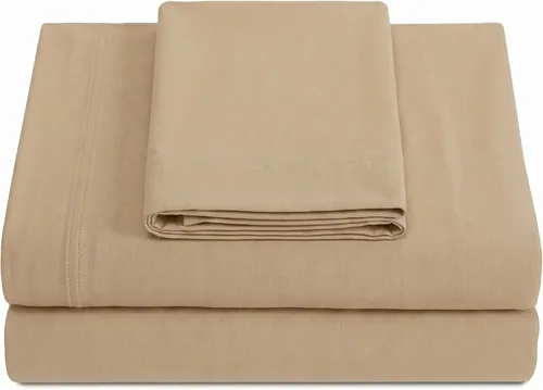 Vista 24 de Juego de sábanas Crescent Bedding de 100% algodón, extralargas, suaves y cómodas para cama de dos plazas Aqua Blue