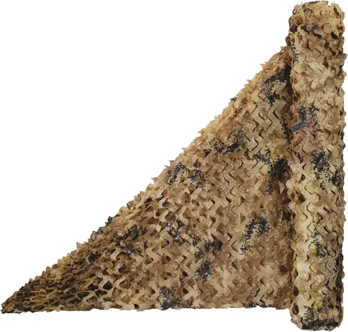 Vista 11 de WINWAY - Red de camuflaje en rollo a granel, malla para sombrilla, ideal para caza, tiro, decoración de fiesta con tema militar Desert Camo