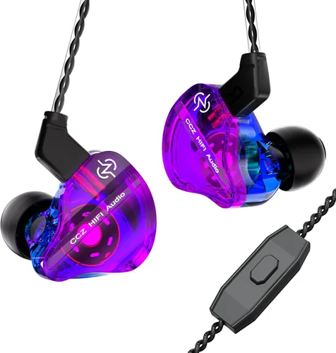 Vista 12 de Auriculares CCZ USB C Intrauriculares Monitor con Cable Tipo C con Micrófono, 1DD HiFi Bajo Inmersivo, para Samsung S23 FE S22/ iPhone 15 Negro