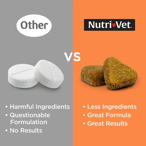 Vista 8 de Nutri-Vet Shed Defense - Masticables suaves para perros, suplemento de piel y pelaje para perros, Omega 3 de aceite de pescado, tratamiento