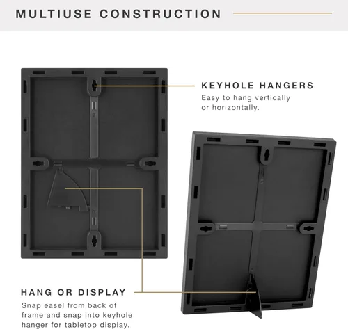 Vista 22 de MCS Marco de formato Room Essentials - 8.5x11' (negro)