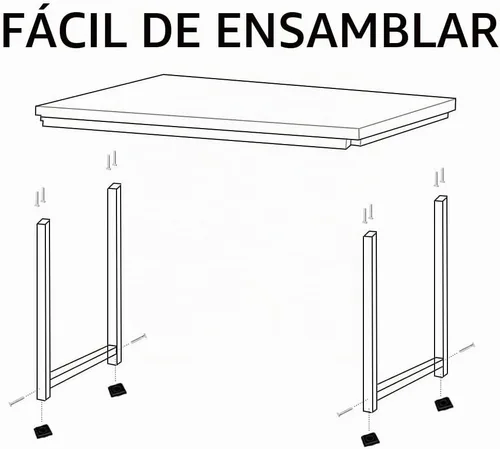 Vista 6 de G-PLUS Escritorio de computadora de 55.1 pulgadas, mesa de oficina de madera, estilo moderno y simple, para computadora portátil, mesa de estudio