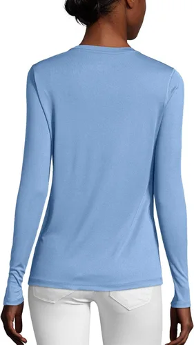 Vista 2 de Hanes Camiseta Sport Cool Dri Performance para mujer, manga corta o larga