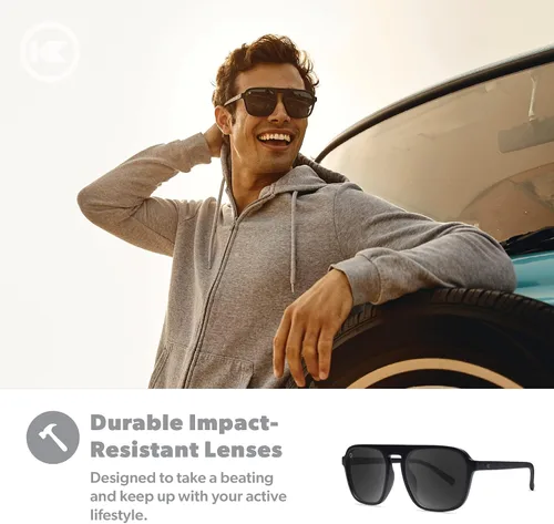 Vista 5 de Knockaround Pacific Palisades Polarized Sunglasses For Men Women Full UV400 Protection