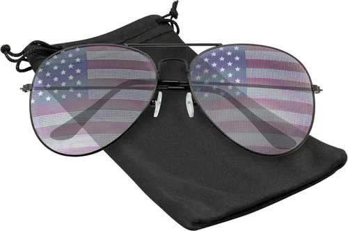 Vista 4 de Emblem Eyewear - Retro 4th of July Party Festival Patriotic American Flag Sunglasses for Men Women