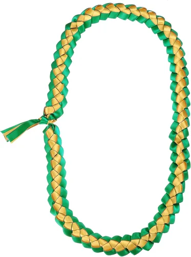 Vista 7 de PATIKIL Leis de graduación de 47 pulgadas, 1 cinta de graduación Leis para dinero de graduación, clase Leis, color brillante, bricolaje para Azul