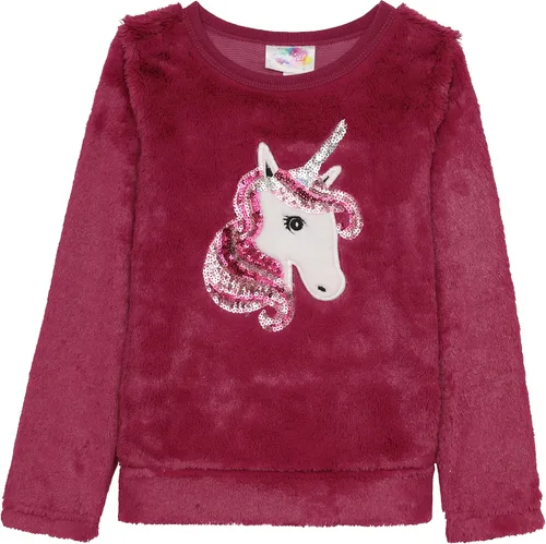 Vista 2 de BTween Wooby Pijamas para niñas pijamas para niños con camisa y pantalones de felpa pijamas de dos piezas con diseño de unicornio o zorro