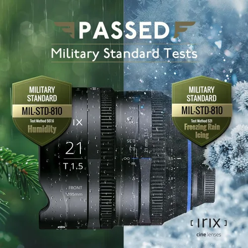 Vista 3 de Irix Lente de cine gran angular Cine de 0.827 in T1.5 para cámaras de montaje PL Certificado militar para humedad y lluvia helada/glaseado