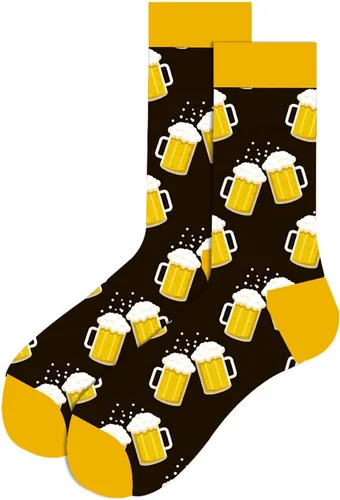 Vista 2 de PAIXUN Calcetines divertidos unisex novedosos para hombres y mujeres, regalos lindos, coloridos estampados, asimétricos, desiguales, calcetines