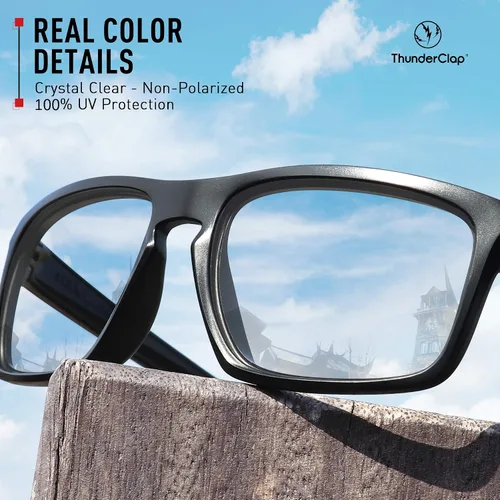 Vista 7 de ThunderClap Polycarbonate Lenses Replacement for Oakley Holbrook Sunglasses OO9102 55mm