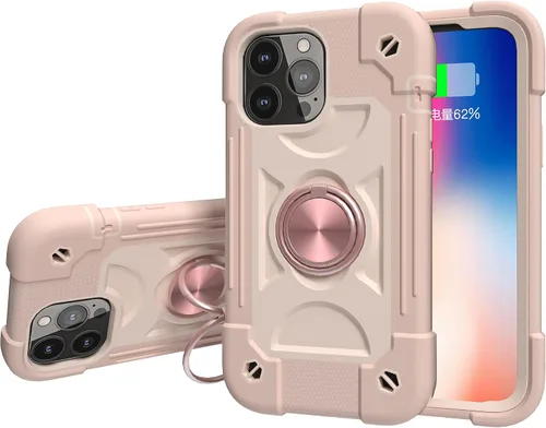 Vista 8 de Compatible con iPhone 13 Pro Max, iPhone 13 Pro, iPhone 13, iPhone 13 Mini, funda híbrida de cuerpo completo colorido arcoíris a prueba de golpes