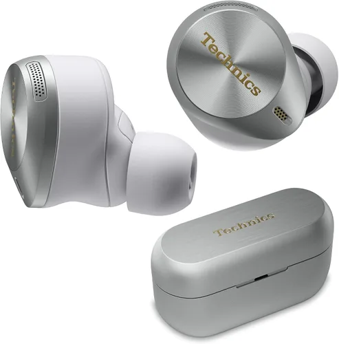 Vista 12 de Technics Auriculares Bluetooth inalámbricos de alta fidelidad prémium con cancelación de ruido avanzada, conectividad multipunto de 3 dispositivos