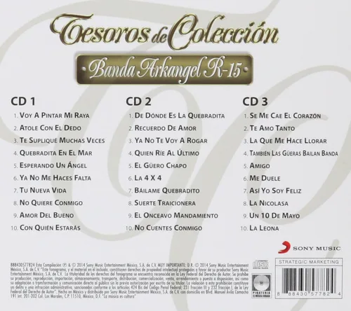 Vista 2 de Banda Arkangel R-15 Tesoros De Coleccion 'S 888430577824