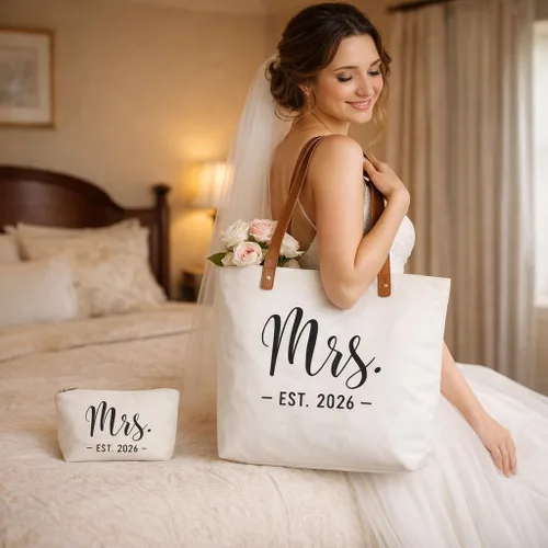 Vista 2 de Lamyba Bride Bag, Bride to be Gifts, Bridal Shower Wedding Gifts