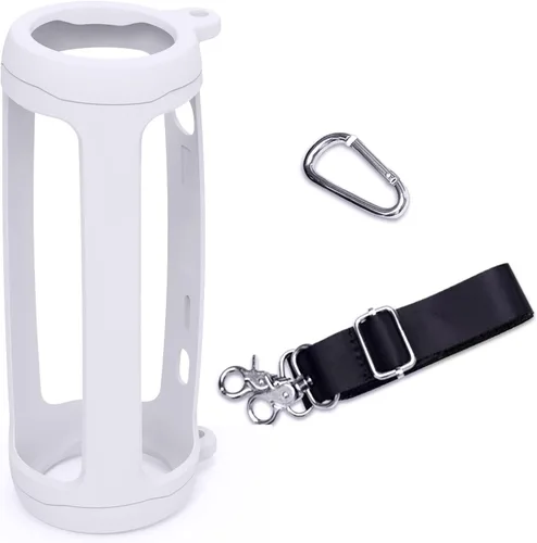 Vista 13 de LTGEM - Funda de silicona compatible con JBL FLIP 5 Altavoz Bluetooth portátil impermeable, carcasa rígida, bolsa de almacenamiento de transporte