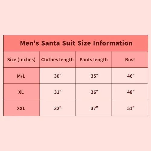Vista 2 de SINCETHEN Disfraz de Papá Noel para hombre, 10