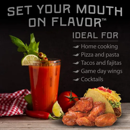 Vista 3 de Melinda's Chef Fig's Heat & Flavor Collection - Juego de regalo de salsa picante gourmet con una variedad de sabores y niveles de especias, incluye