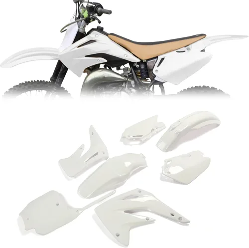 Vista 7 de HECASA Compatible con Honda CR85R 2003-2007 Kit completo de plástico de repuesto (negro)